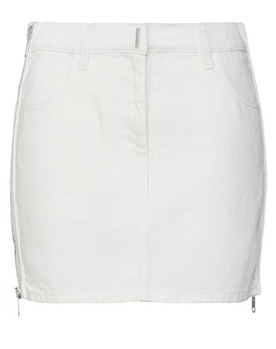 Givenchy Woman Denim skirt White Size 2 Cotton