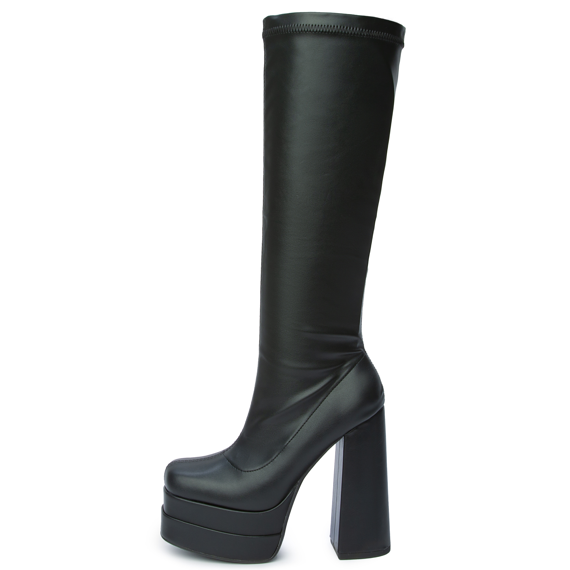 Glass Platform Heel Boot