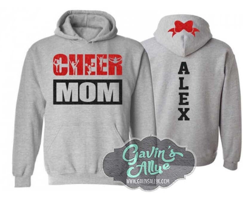 Glitter Cheer Hoodie | Mom Customize With Your Team & Colors