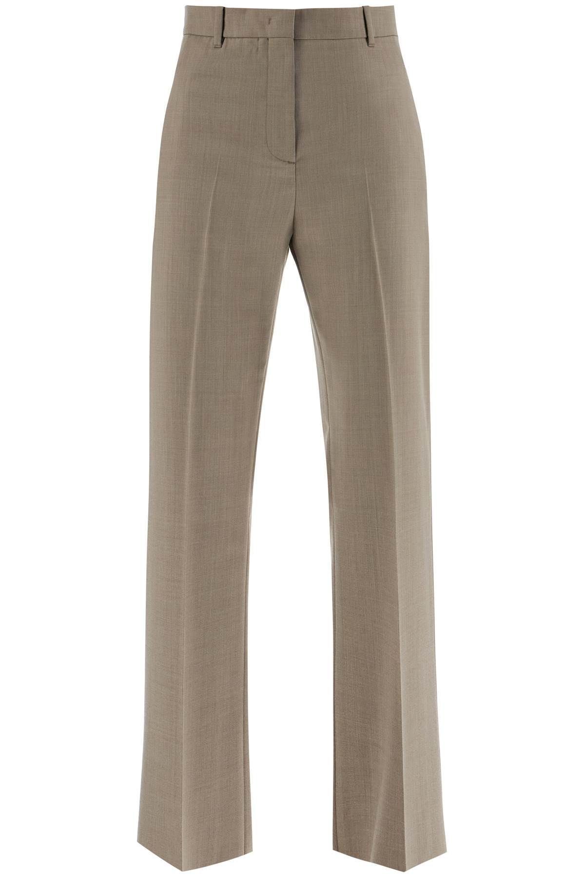 Golden Goose Lightweight Tailored Wool Trousers Label Size 42 in Neutro, Women's