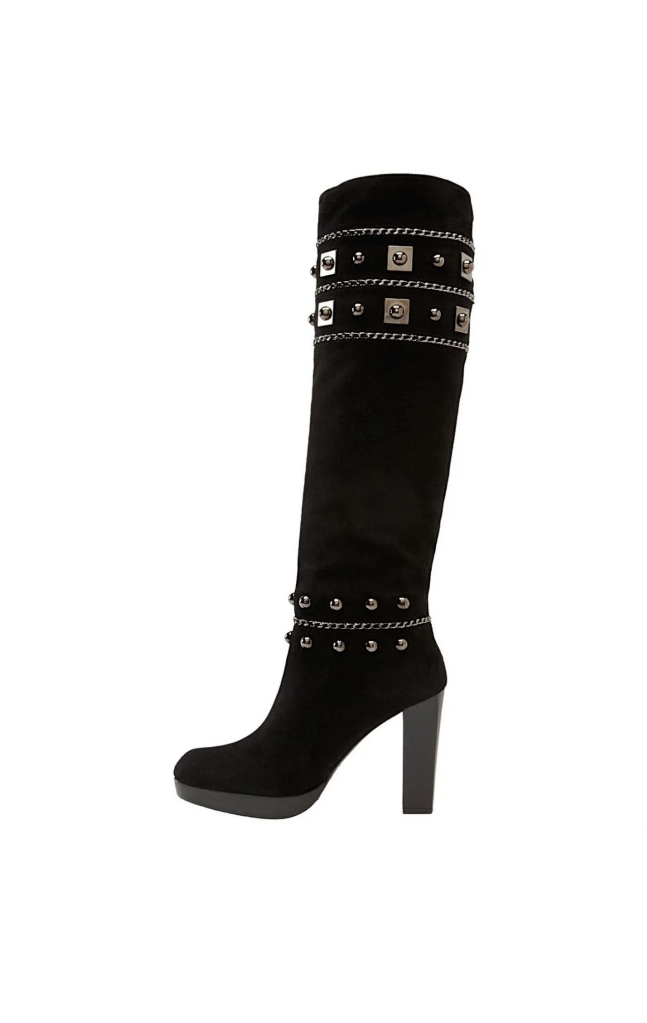 Grailed New Stuart Weitzman Stadium Embellished Knee-High Boots 9.5 in Black, Women's