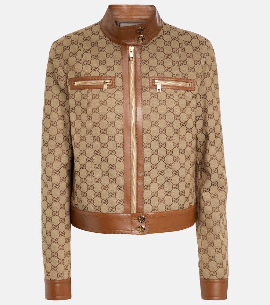 Gucci GG Supreme canvas bomber jacket