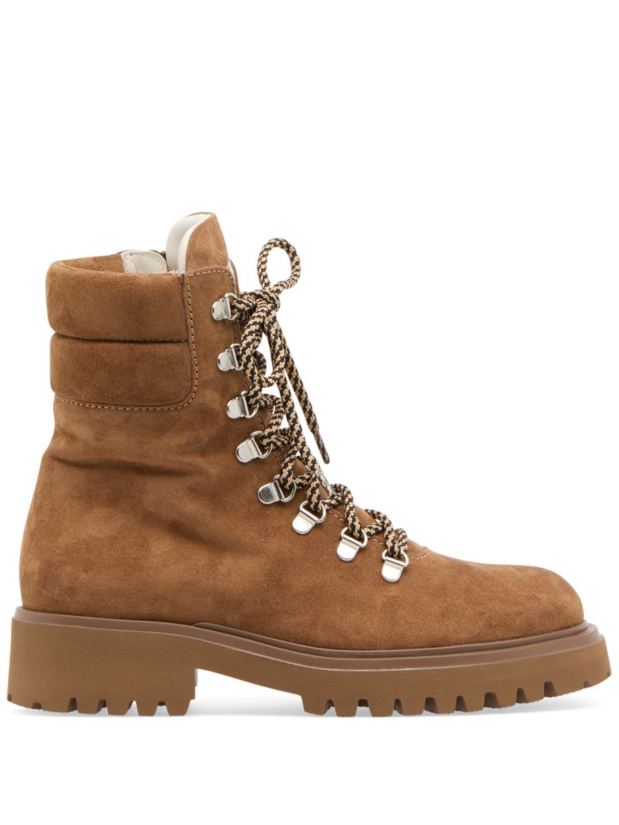 Guglielmo Rotta Weber Suede Combat Boots