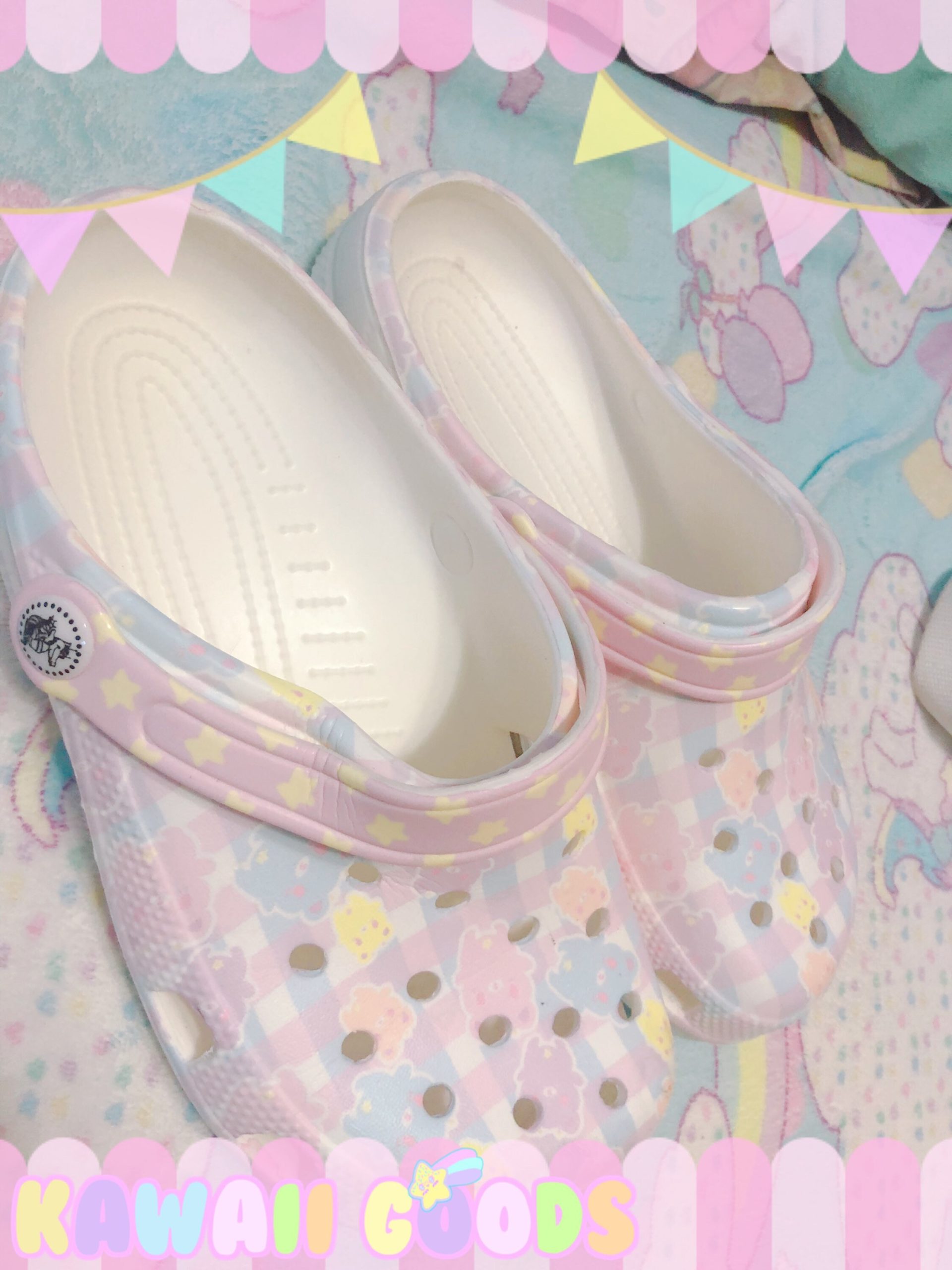 Gummy Bear Gingham Clogs | Women Kawaii Clogs, Fairykei Pastel Cute Clogs