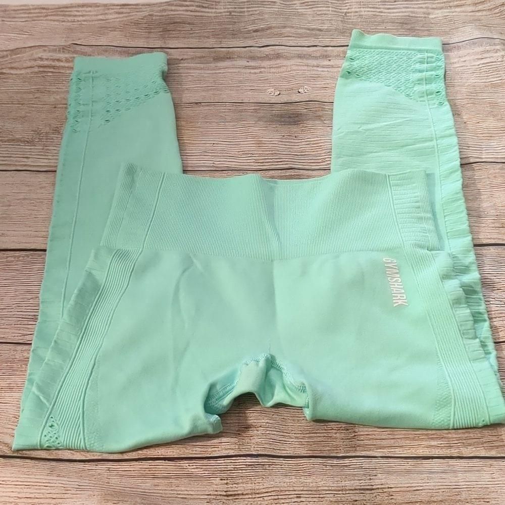 Gymshark Pastel Green Leggings Size Zmall, Women's