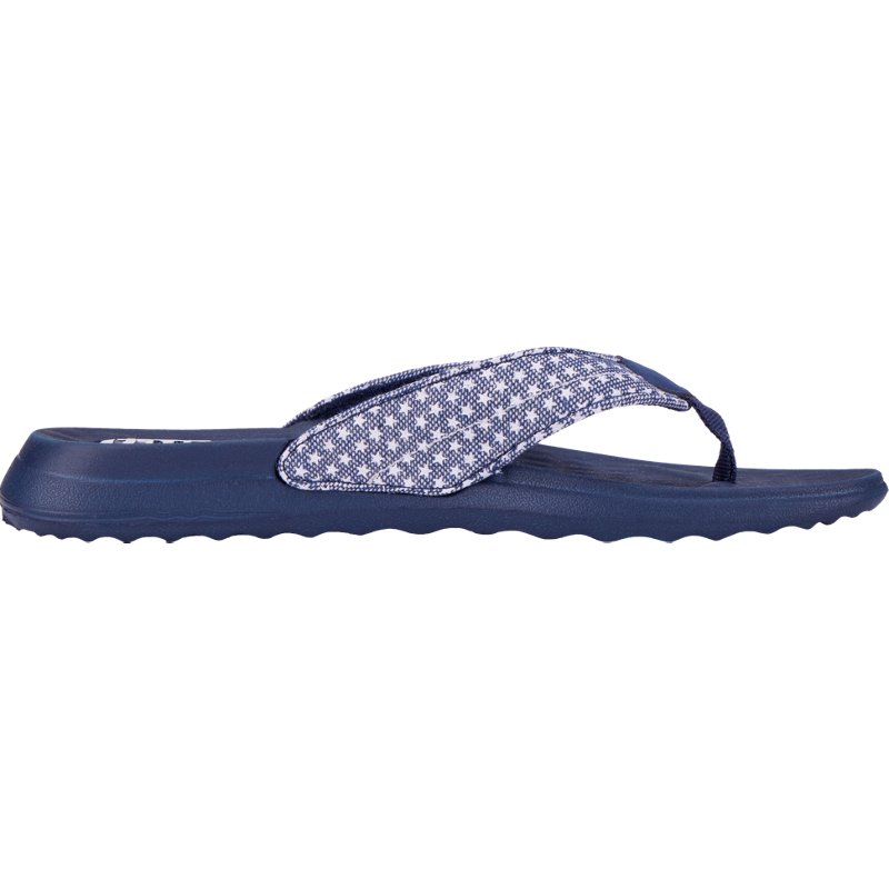 HEYDUDE Women's Christi Classic Flip-Flops Navy Blue, 8 - Hanging Summer Seasonal at Academy Sports