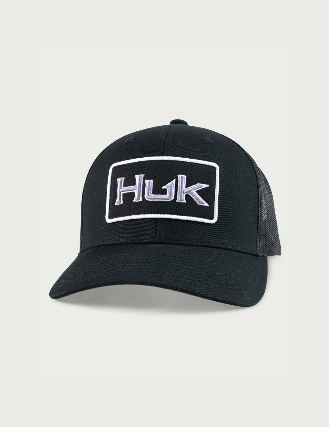 HUK Gear Women's Bold Patch Trucker Hat in Black