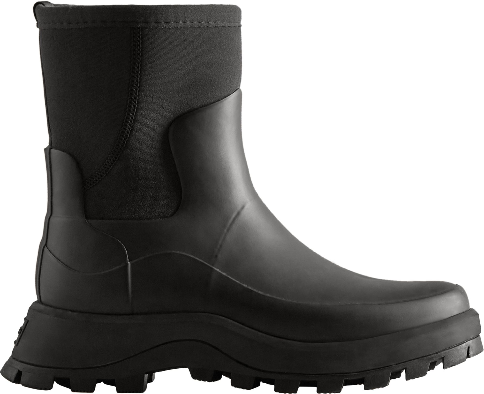 HUNTER Women's City Explorer Short Rain Boots, Size 6, Black