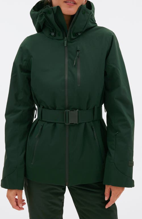 Halfdays Aston Belted Ski Jacket in Alpine Green at Nordstrom, Size Large