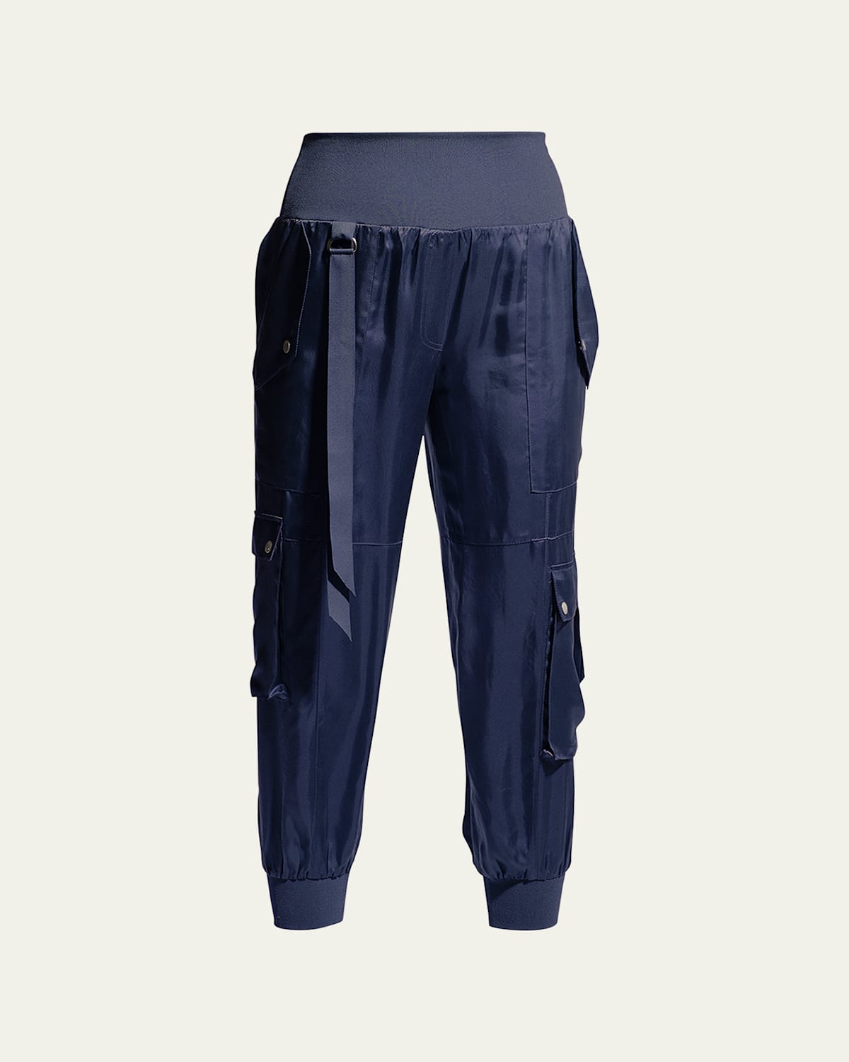 Harmony Satin Cargo Jogger Pants