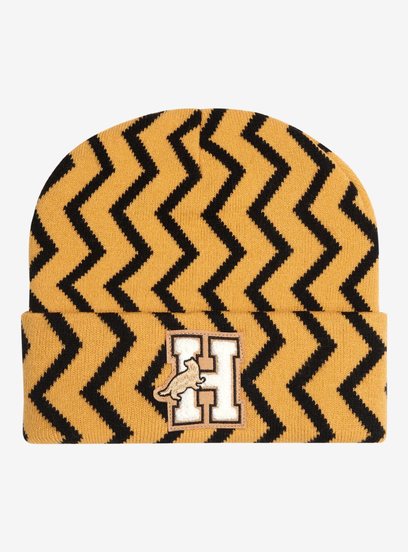 Harry Potter Hufflepuff Zig Zag Patterned Cuff Beanie - BoxLunch Exclusive