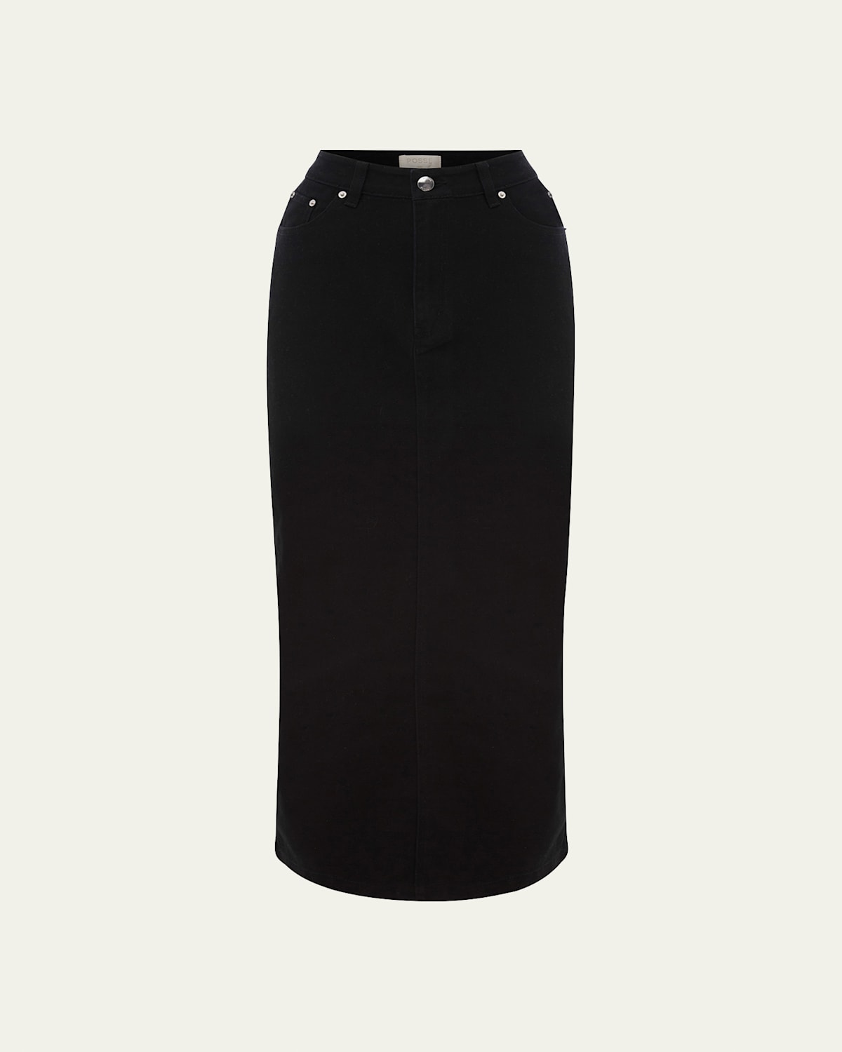 Harvey Long Pencil Denim Skirt