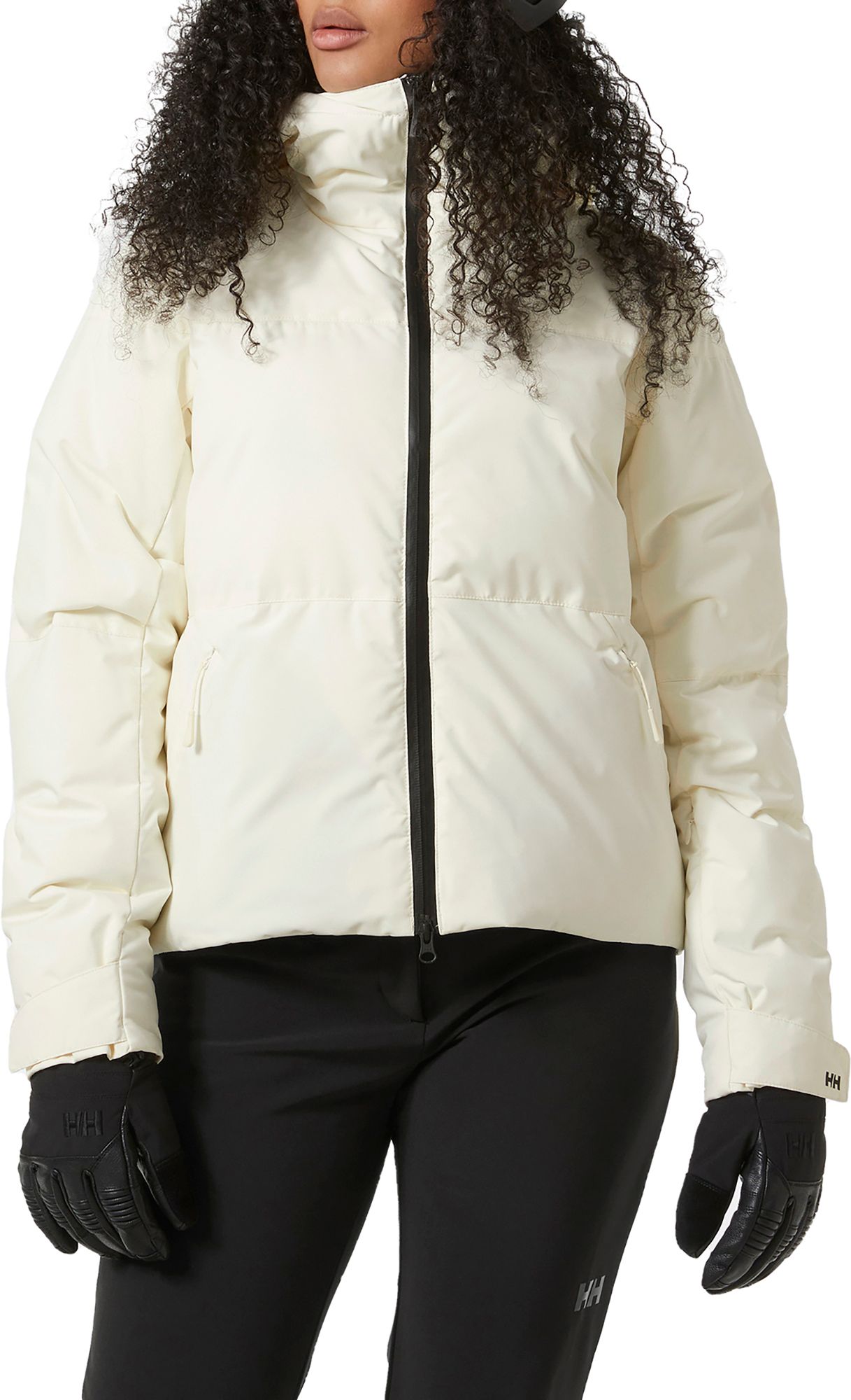 Helly Hansen Women's Nora Short Puffy Ski Jacket, Medium, Snow