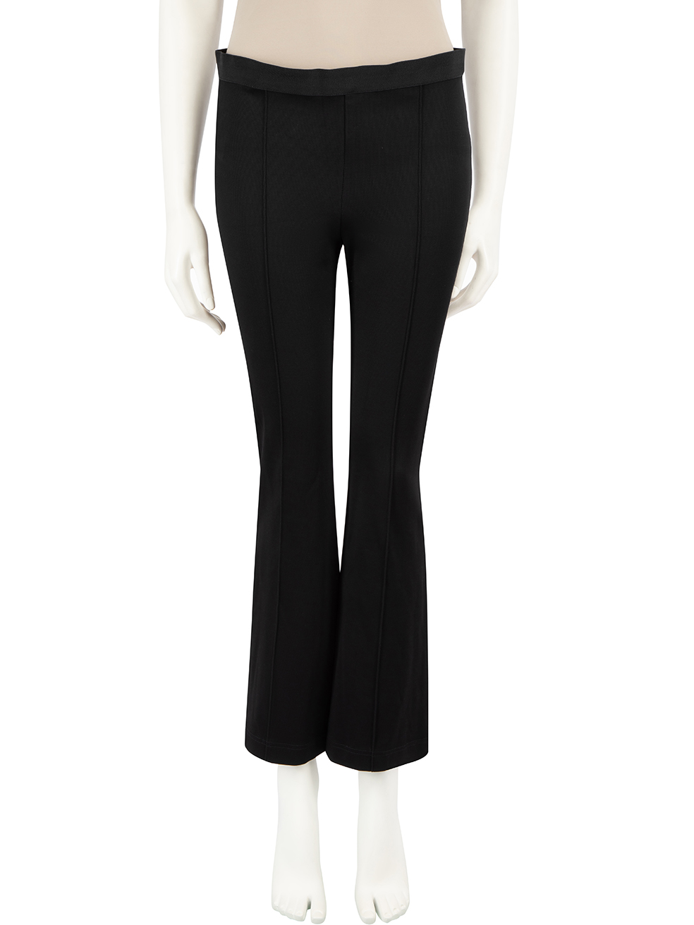 Helmut Lang Black Flared Elasticated Trousers