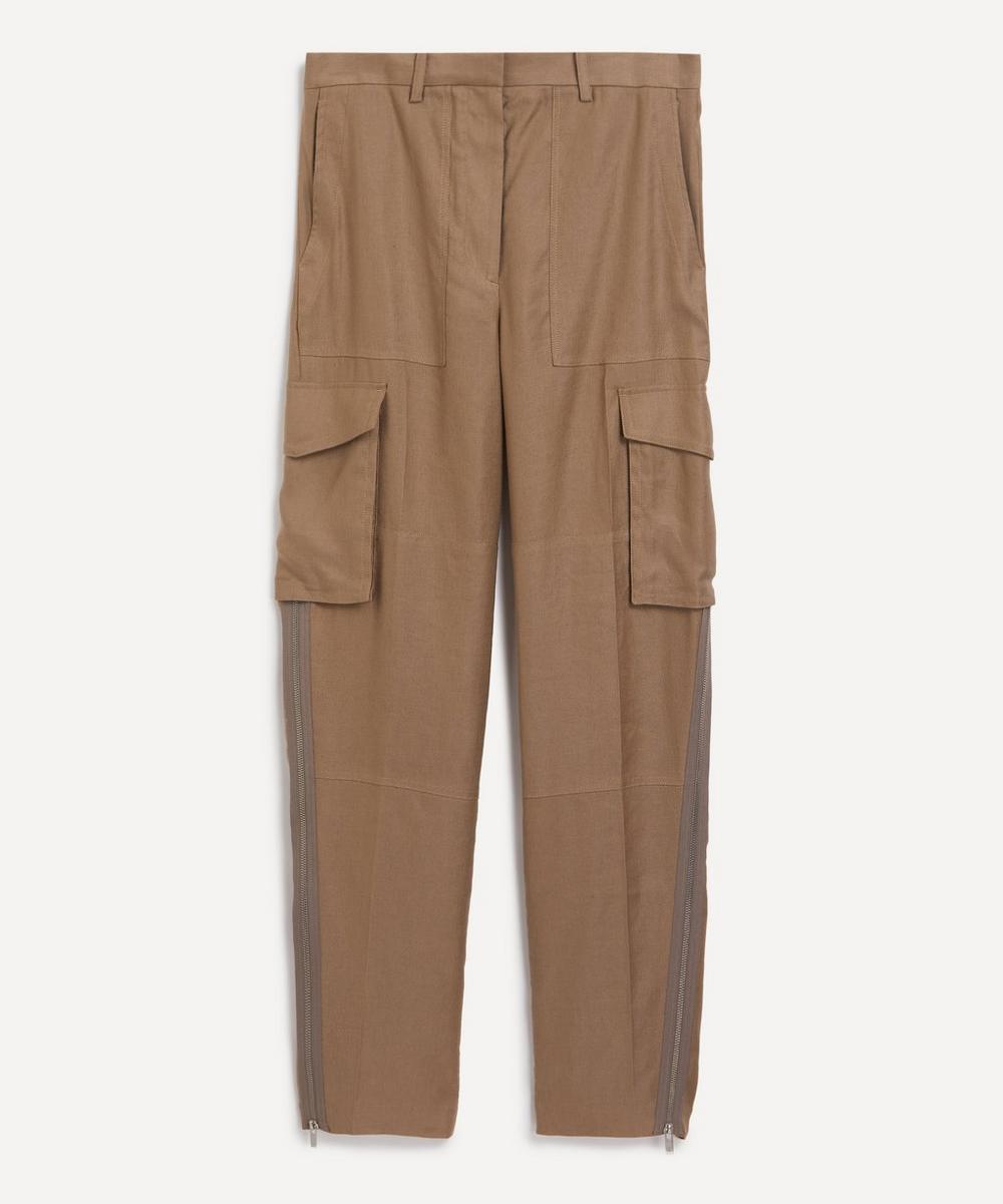 Helmut Lang Women's Cargo Carpenter Trousers Driftwood 10