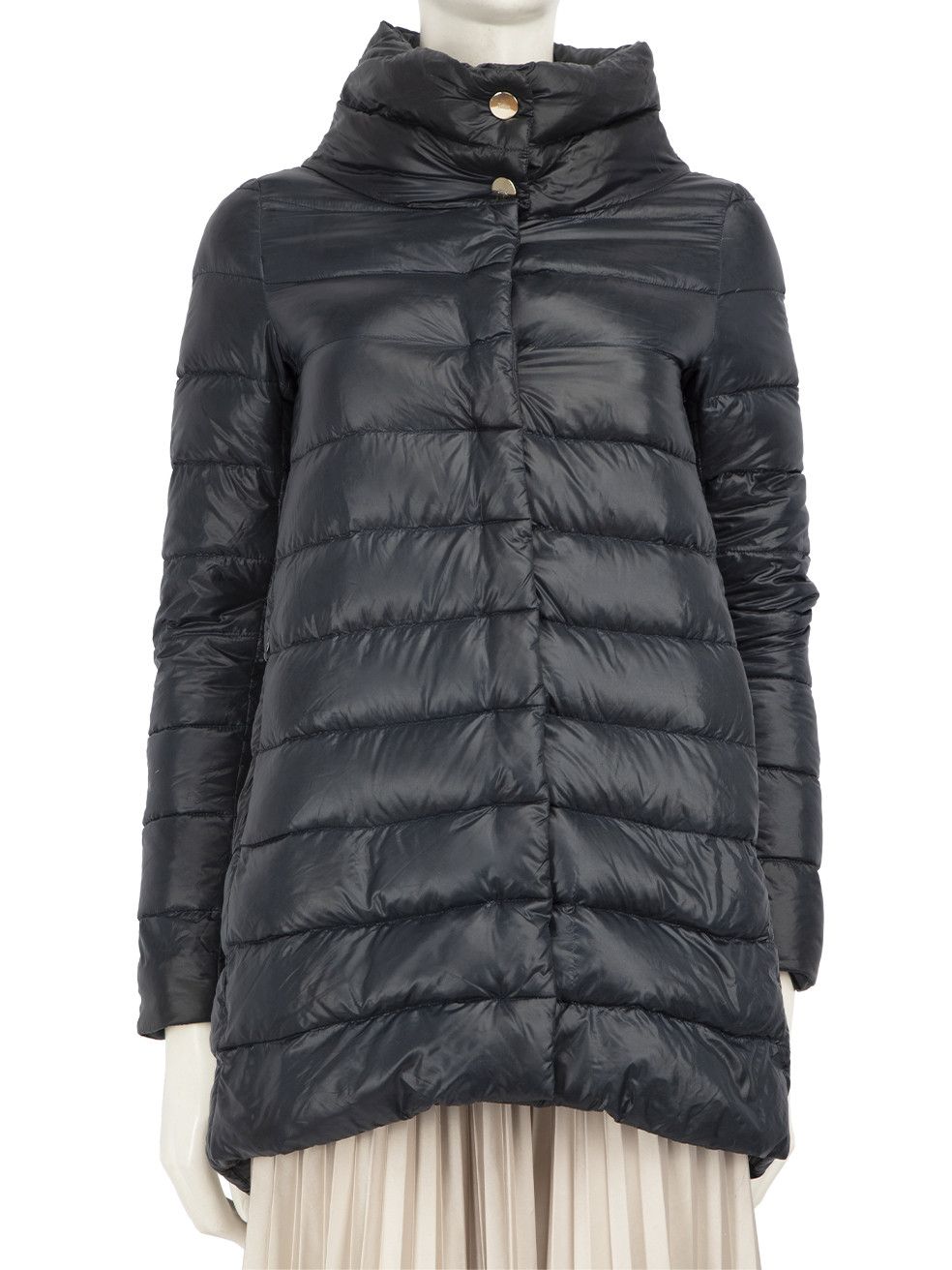 Herno Navy Down Filled Puffer Coat, Women's (Size XS)