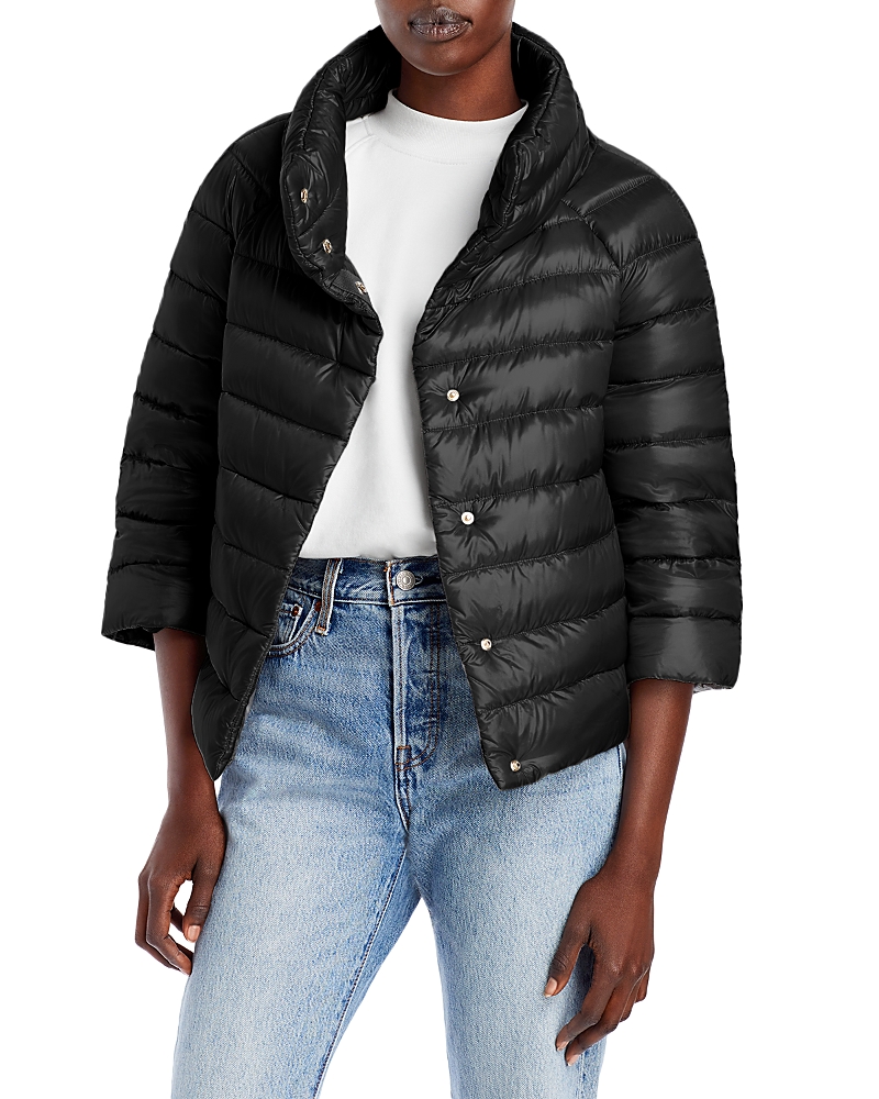 Herno Sofia Iconico Cropped Down Puffer Coat