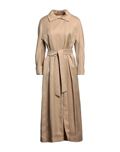 Herno Woman Overcoat & Trench Coat Camel Size 6 Cupro, Silk