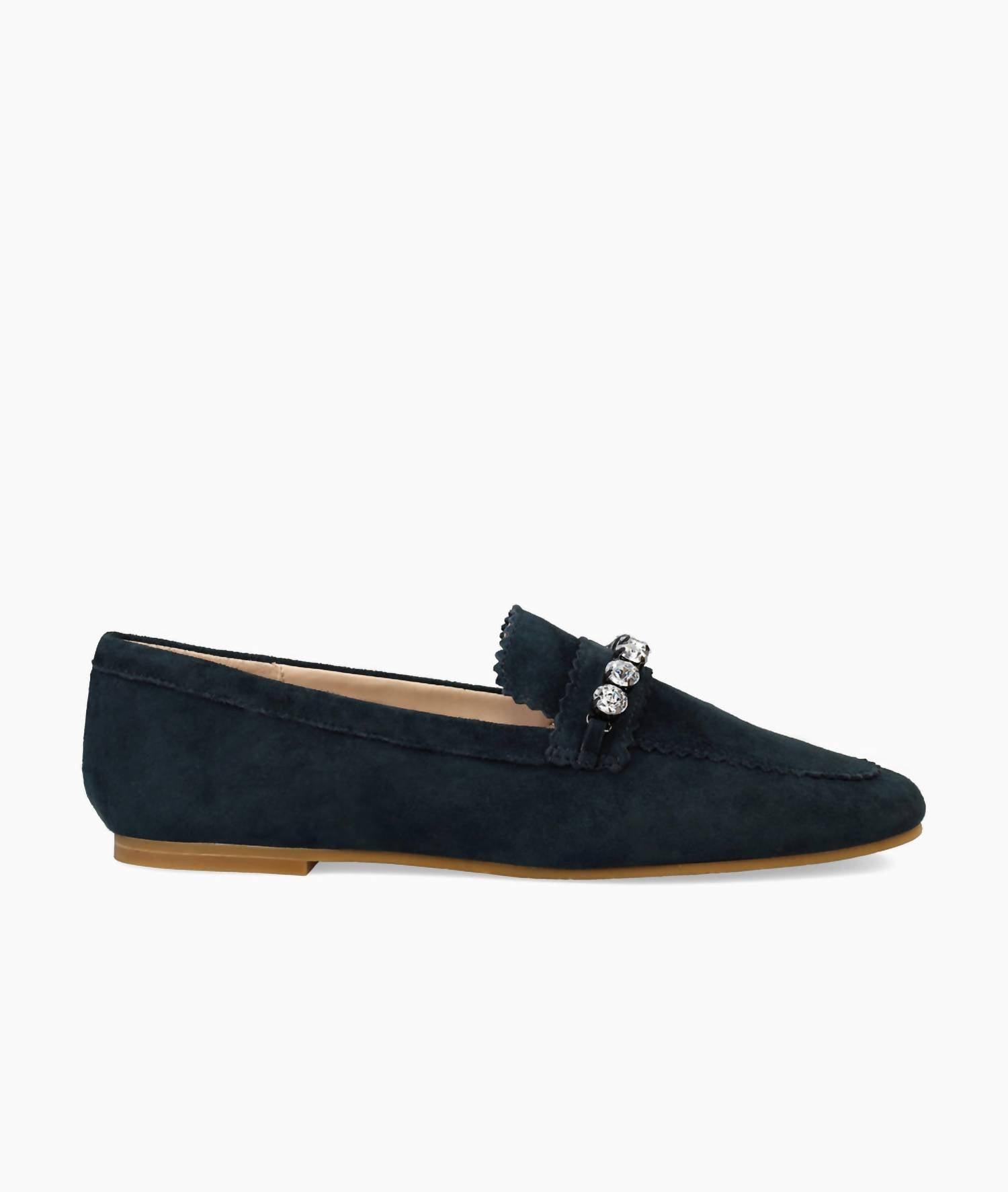 Herron Suede Loafers In Dark Green