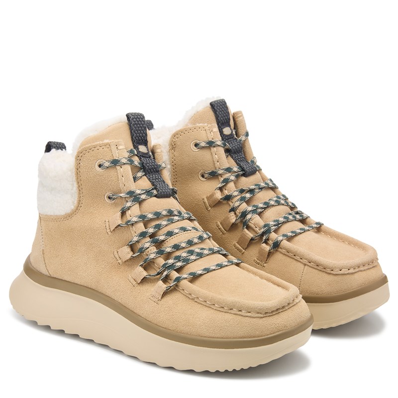 Heydude Women's Wendy Peak Apres Suede Boots (Sand Beige Suede) - Size 10.0 M