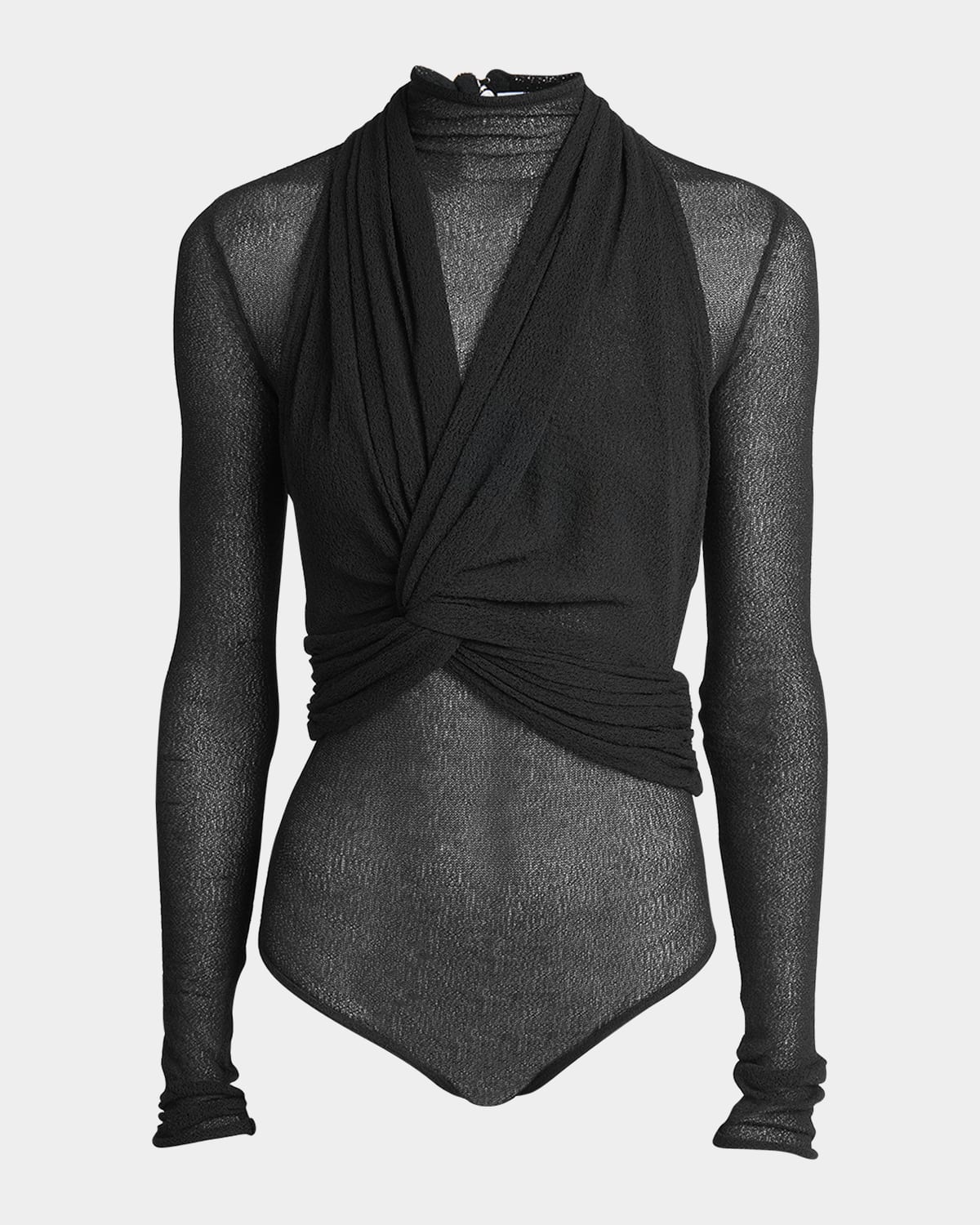 High-Neck Sweater Bodysuit