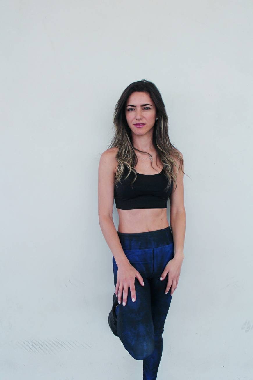 High Waist Leggings - Navy & Black Tie Dye, Yoga Leggings, Workout Gym Patterned Pants, Activewear