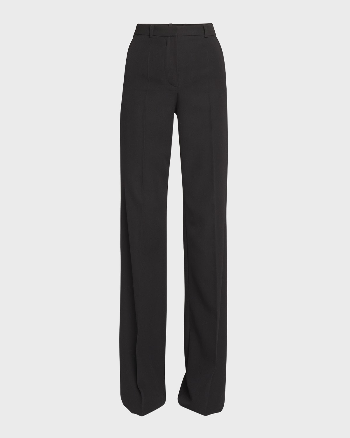 High-Waisted Flared Trousers