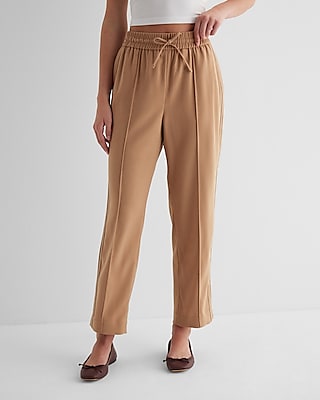 High Waisted Seamed Ankle Joggers