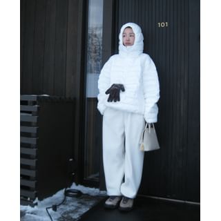 Hood Quilt Anorak Jacket (Snow) Snow - One Size