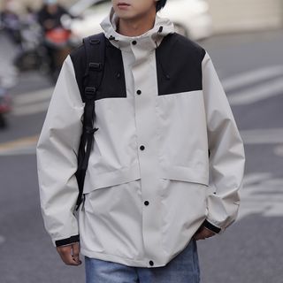 Hooded Zip-Up Windbreaker