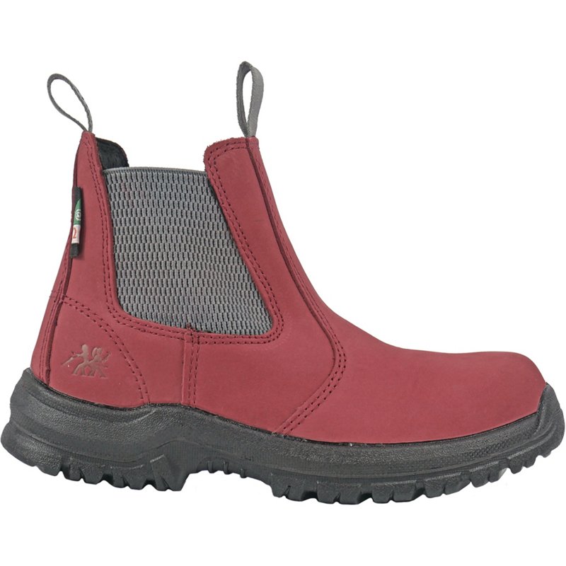 Hoss Boot Company Women's Moxie Angelina Composite Toe Chelsea Work Boots Red, 11 - Women's Work Boots at Academy Sports