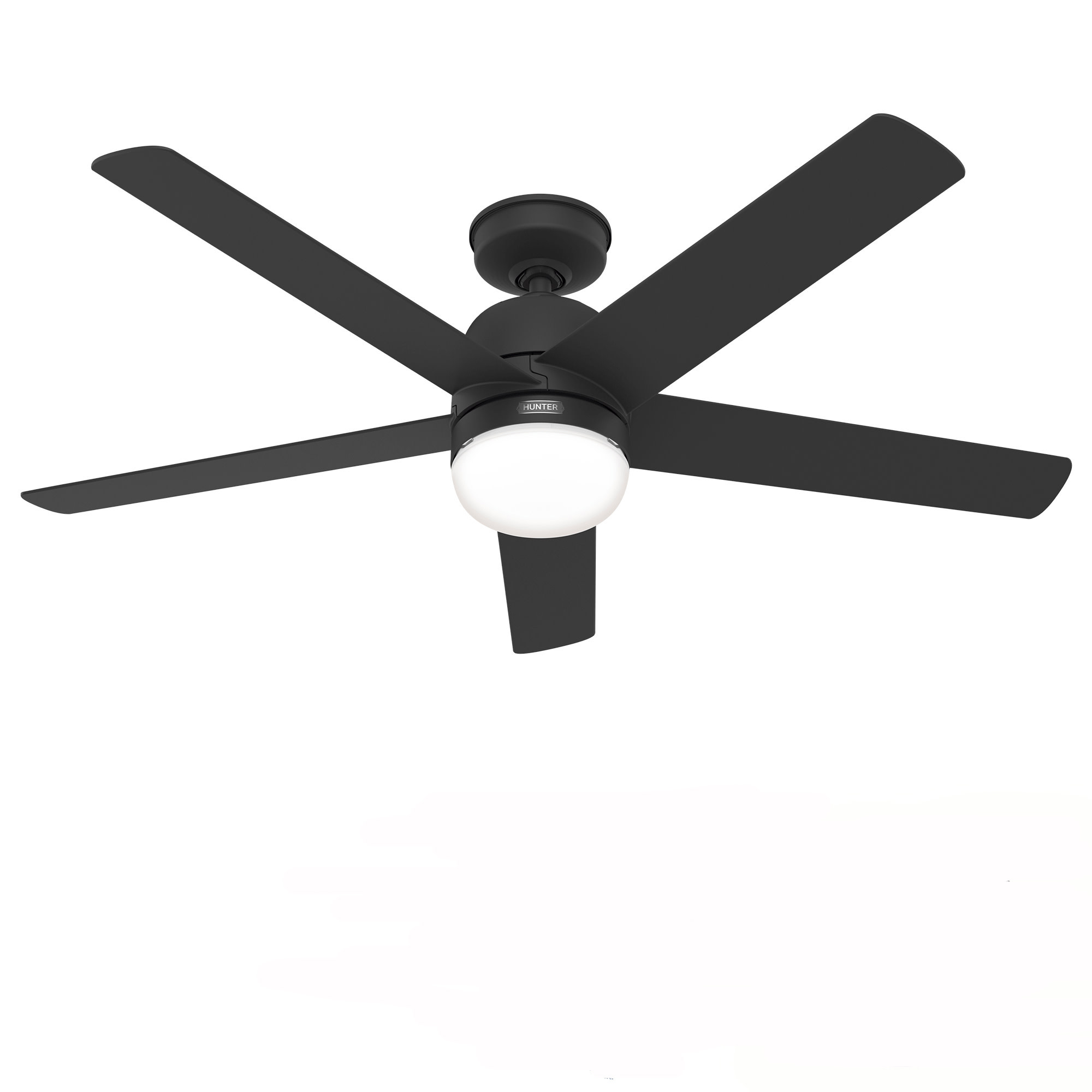 Hunter Anorak Outdoor 52 LED Anorak 52" 5 Blade Indoor / Outdoor WeatherMax LED Ceiling Fan with Wall Control Matte Black Fans Ceiling Fans Outdoor