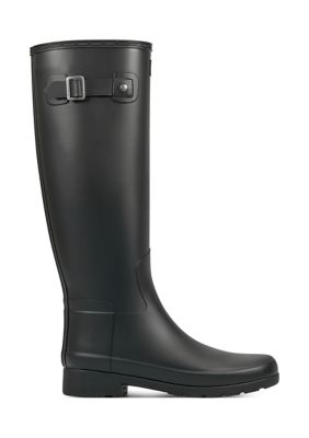 Hunter Women's Refined Slim Fit Rain Boots, Black, 6M