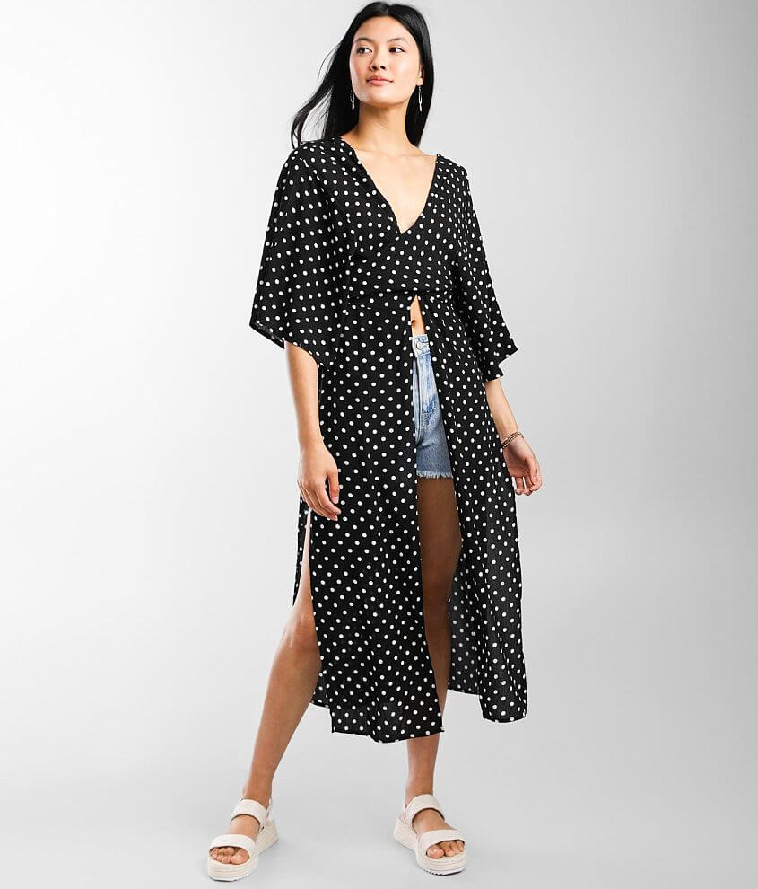 Hyfve Polka Dot Surplice Wrap Top