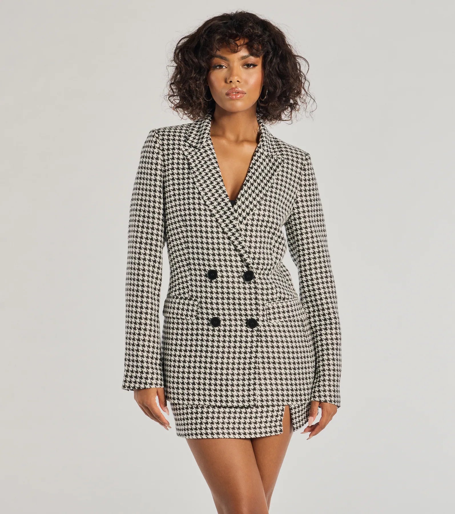 Icon Era Houndstooth Woven Blazer