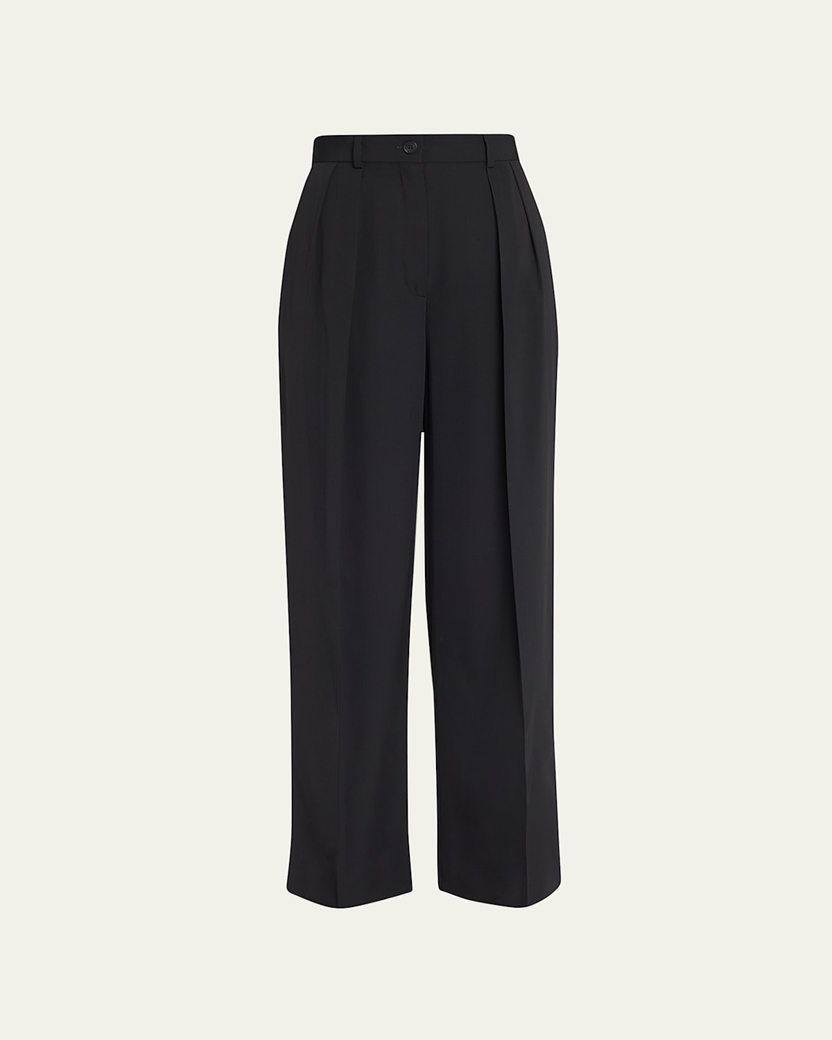 Igor Pleated Straight-Leg Pants