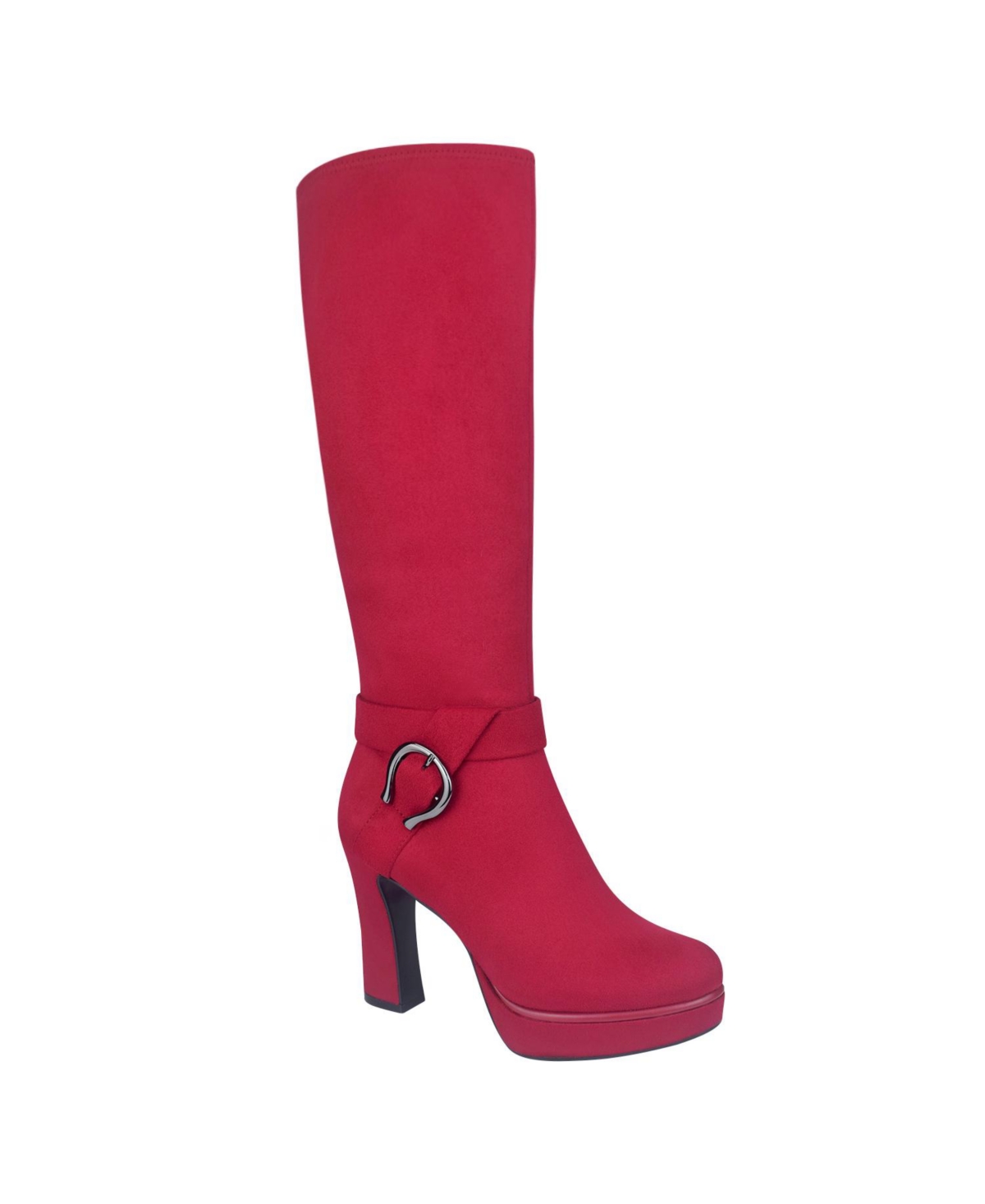 Impo Women's Olinda Memory Foam Stretch Platform Boots - Scarlet Red