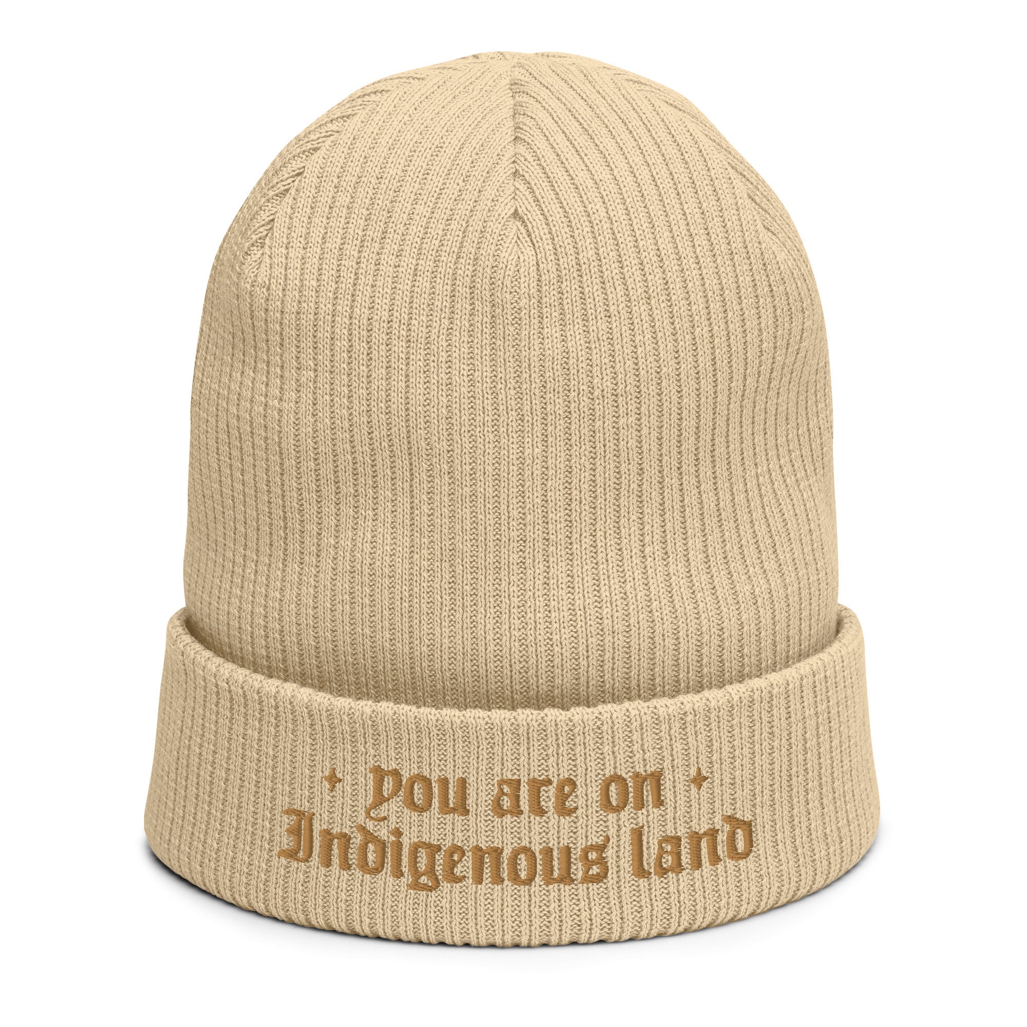 Indigenous Land Organic Ribbed Beanie