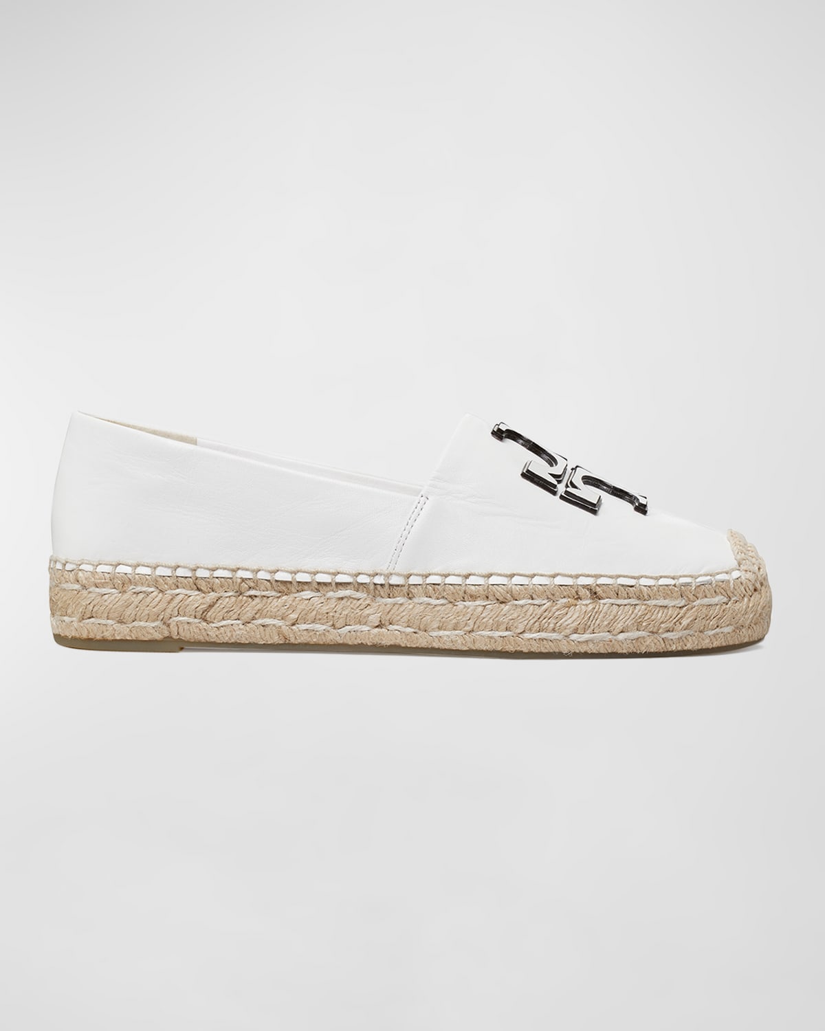 Ines Leather Logo Espadrilles