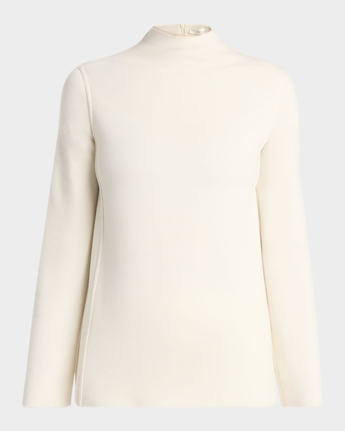 Ipero Funnel-Neck Long-Sleeve Cashmere Top