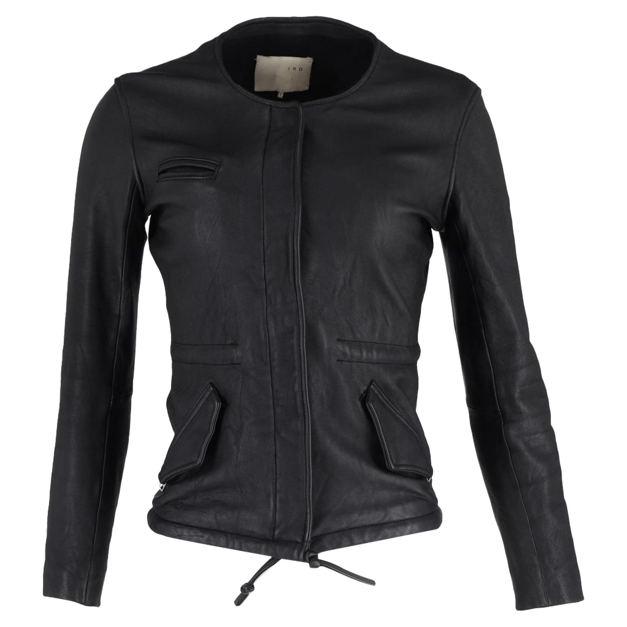 Iro Biker Jacket in Black Leather