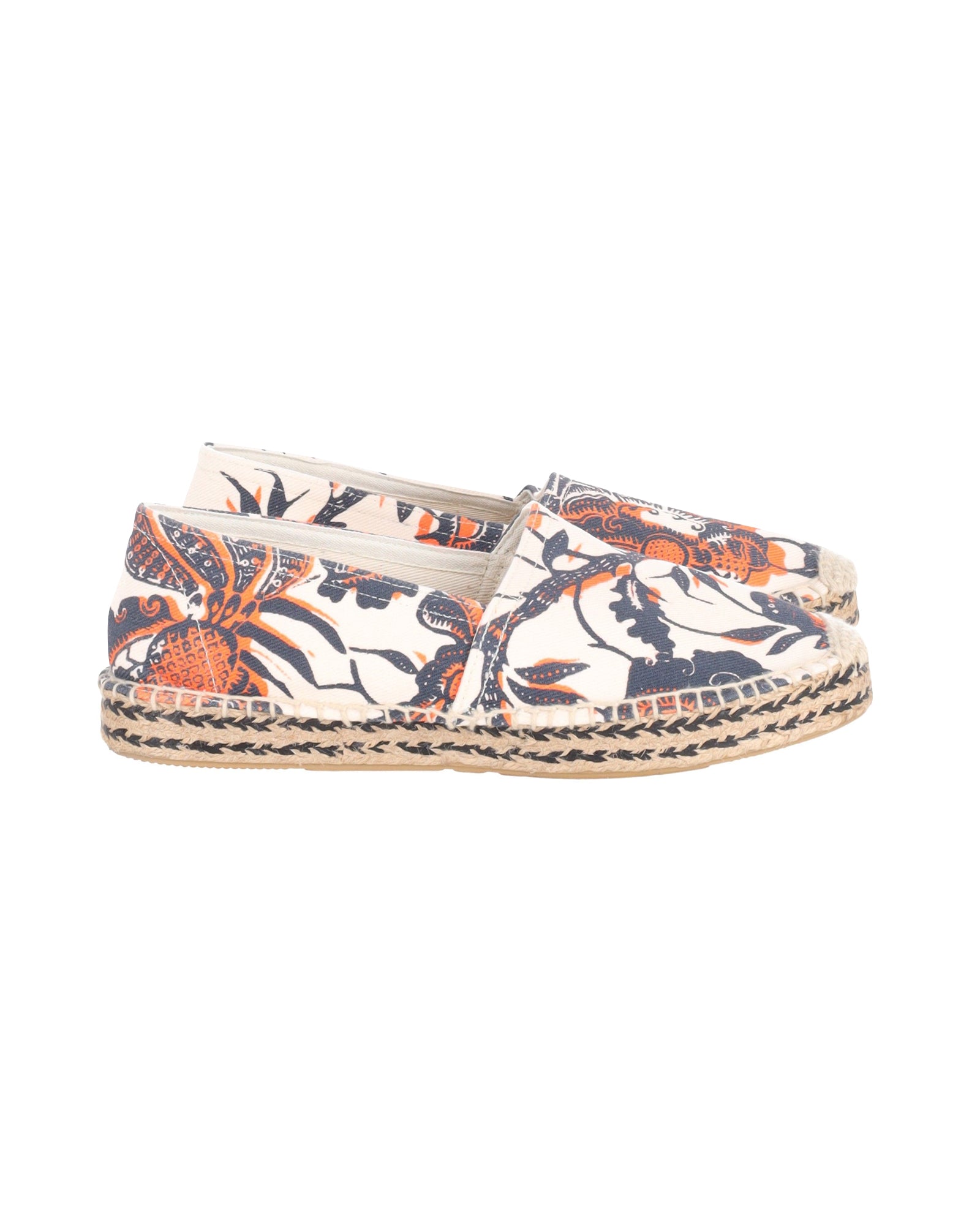 Isabel Marant Etoile Canaee Floral Print Espadrilles in Ecru Canvas