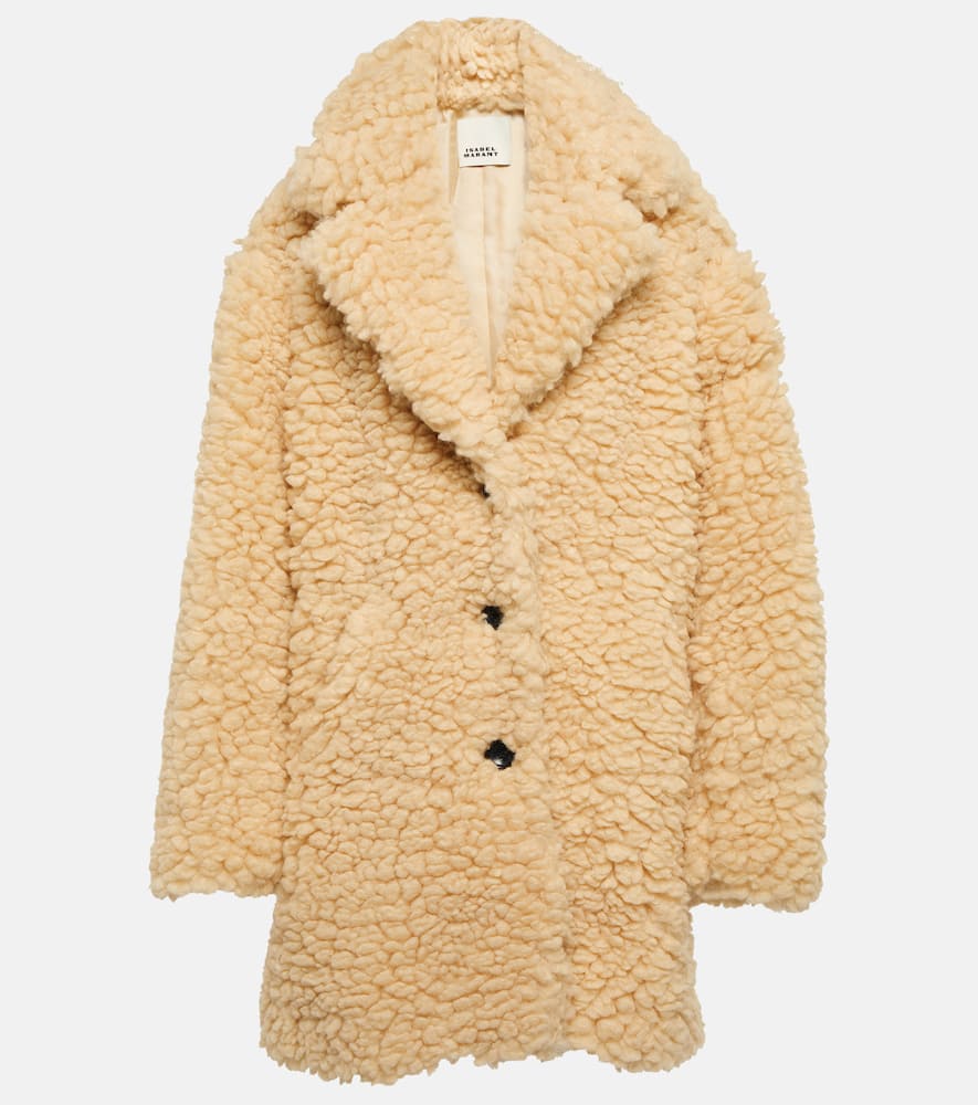 Isabel Marant Sabrinega faux shearling coat