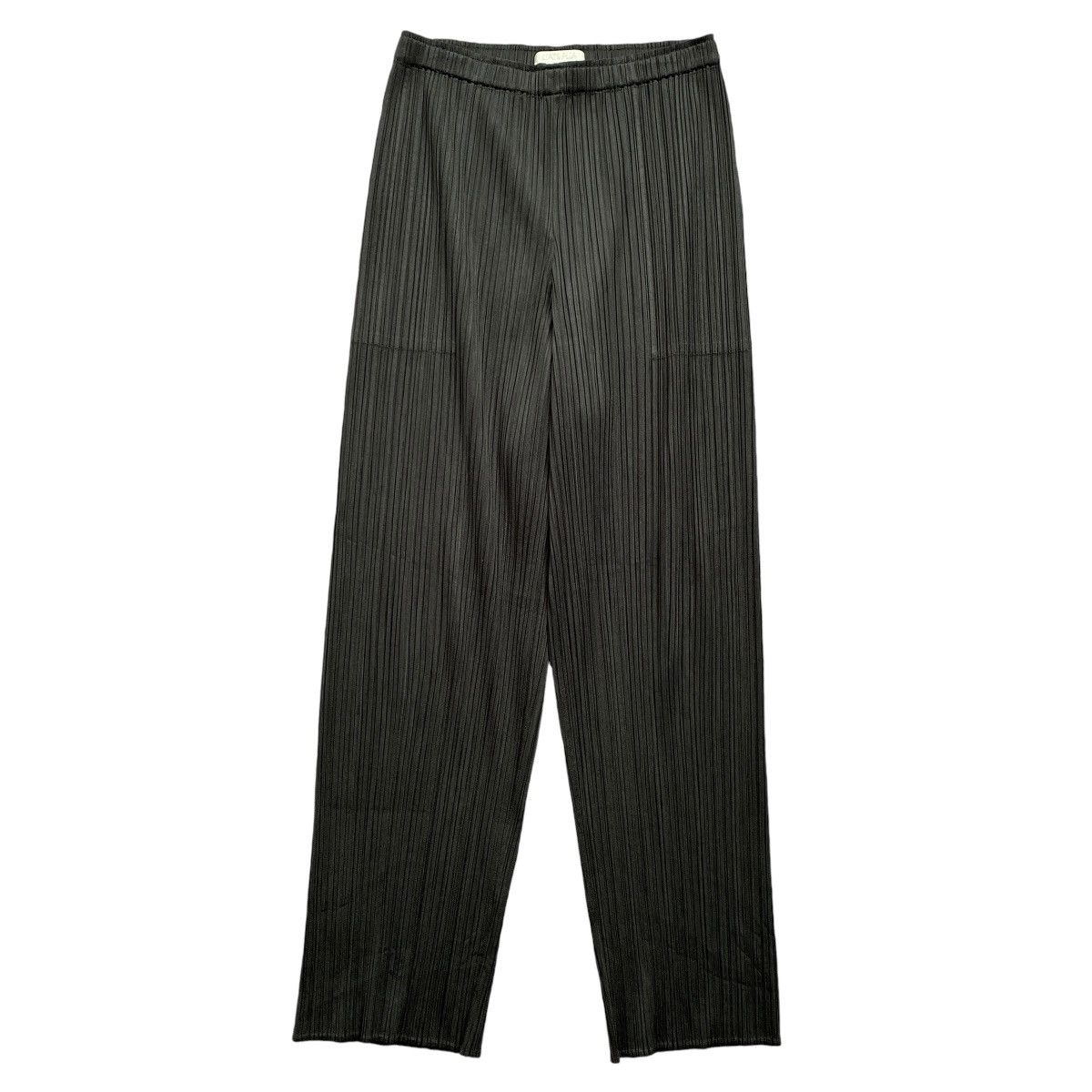 Issey Miyake Pleats Please Cropped Pleated Pants in Black, Women's (Size 26)