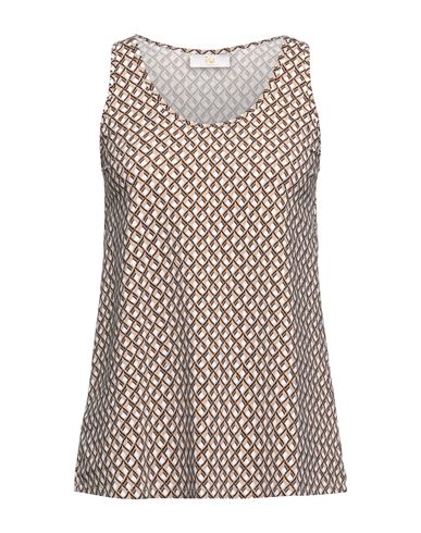 Iu Rita Mennoia Woman Tank top Sand Size XS Polyamide, Elastane