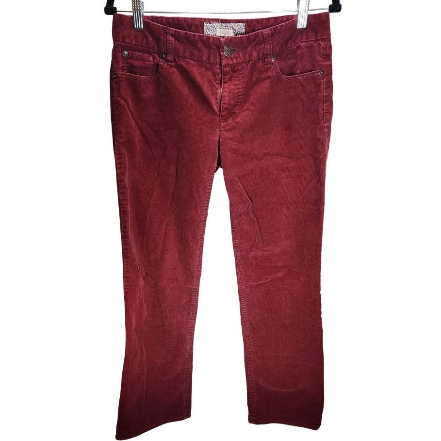 J Crew J.crew Women's Bootcut Burgundy/rust Corduroy Pants Size 4S in Red