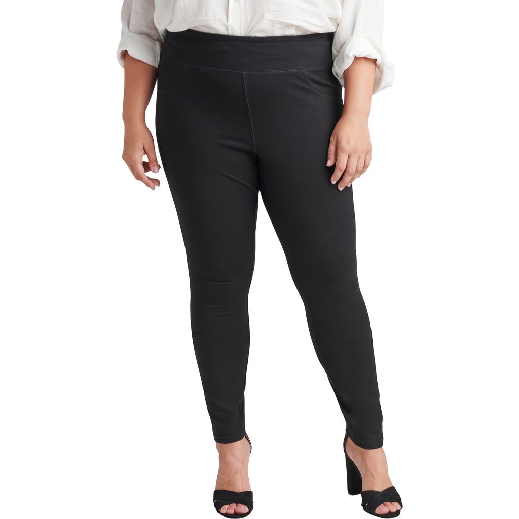 JAG Jeans Ricki Ponte Skinny Pants in Black at Nordstrom, Size 14W