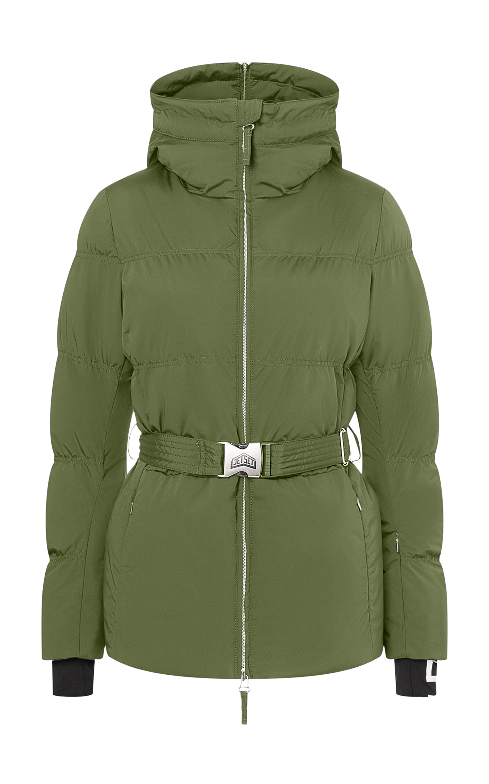 JETSET - Chamonix Belted Ski Jacket - Dark Green - 0 - Moda Operandi