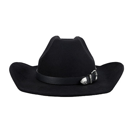 JS Jessica Simpson Felt Womens Cowboy Hat, One Size, Black