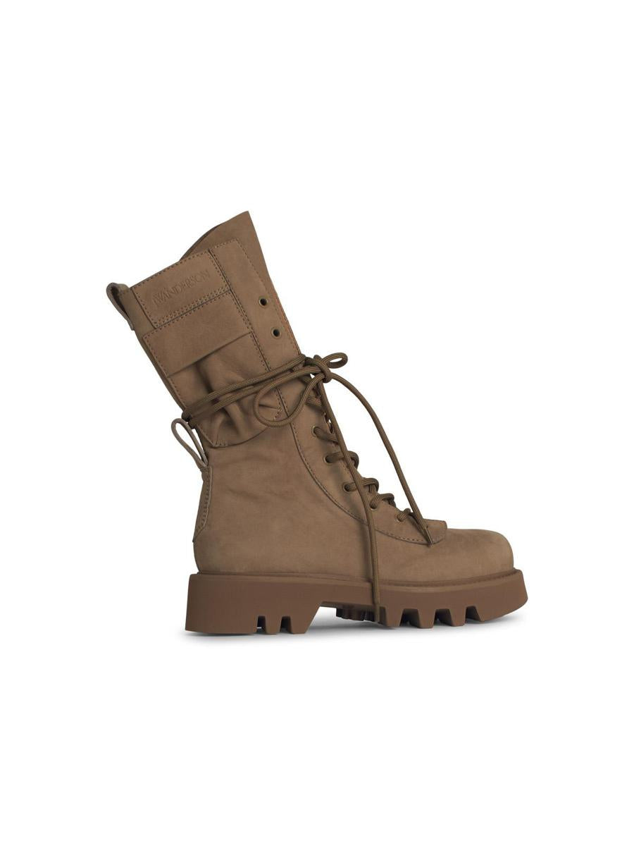 JW Anderson 'Combat' Beige Nubuck Boots